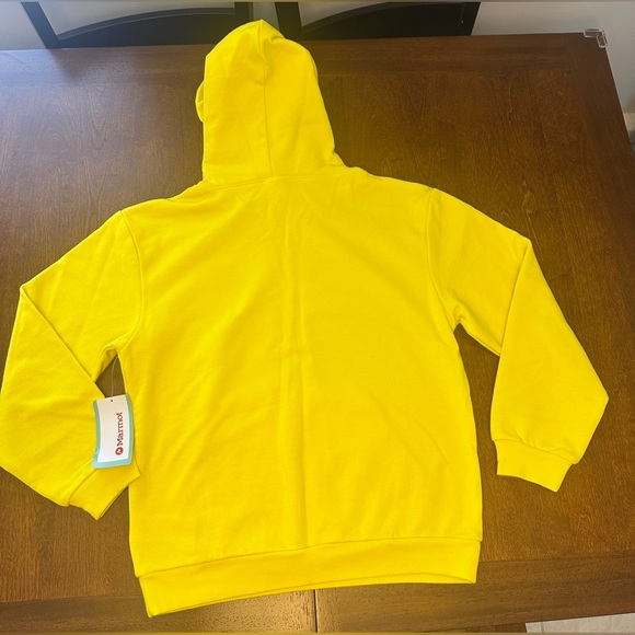 Marmot Vibrant Yellow Women's Hoodie - W Peaks Yellow Hoodie - Picture 3 of 3